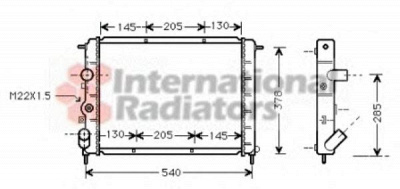 VAN WEZEL 43002258 -  Радиатор, охлаждение двигателя